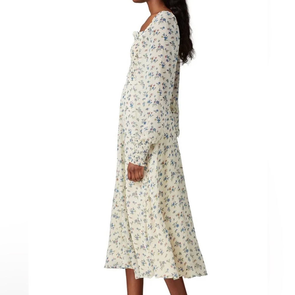 Sweet Baby Jamie By Jamie Mizrahi Floral Smocked Peasant Midi Dress Size XL - Picture 12 of 14